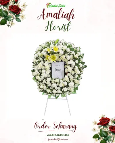 Krans Bunga Duka Cita kalimalang